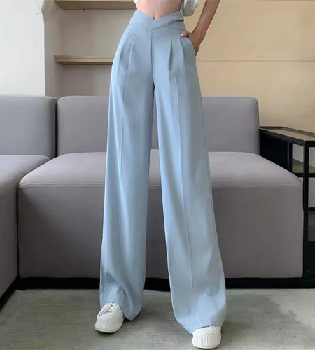 Solid Casual Loose Pants
