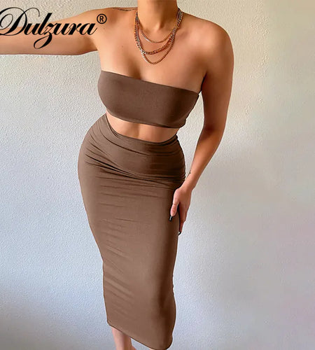 Bodycon Tube Skirt Set