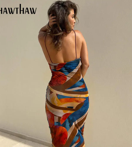 Long Pencil Strap Dress